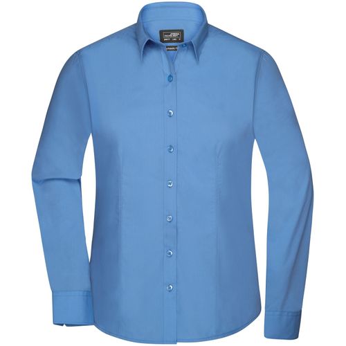 Ladies' Shirt Longsleeve Poplin - Klassisches Shirt aus pflegeleichtem Mischgewebe [Gr. XXL] (Art.-Nr. CA432903) - Popeline-Qualität mit Easy-Care-Ausrüs...