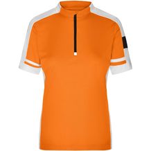 Ladies' Bike-T Half Zip - Sportives Bike-Shirt [Gr. XL] (orange) (Art.-Nr. CA436323)
