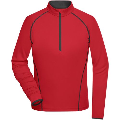 Ladies' Sports Shirt Longsleeve - Langarm Funktionsshirt für Fitness und Sport [Gr. S] (Art.-Nr. CA438013) - Atmungsaktiv und feuchtigkeitsregulieren...