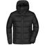 Men's Padded Jacket - Gesteppte Winterjacke aus recyceltem Polyester mit sorona®AURA Wattierung [Gr. XL] (black/red) (Art.-Nr. CA438999)