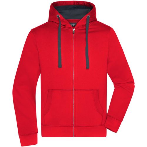 Men's Hooded Jacket - Premium Sweatjacke mit Bionic®-Finish [Gr. XXL] (Art.-Nr. CA439232) - Hochwertige Sweatqualität mit angeraute...