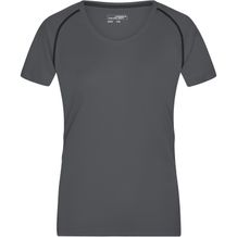 Ladies' Sports T-Shirt - Funktionsshirt für Fitness und Sport [Gr. XL] (titan/black) (Art.-Nr. CA439872)