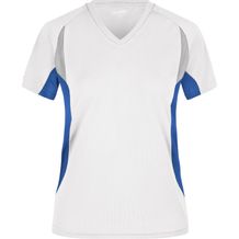 Ladies' Running-T - Atmungsaktives Laufshirt [Gr. XXL] (white/royal) (Art.-Nr. CA445076)