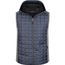 Men's Knitted Hybrid Vest - Weste im stylischen Materialmix [Gr. XL] (light-melange/anthracite-melange) (Art.-Nr. CA445125)
