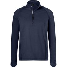 Men's Sports Shirt Half-Zip - Langarm-Shirt mit Reißverschluss für Sport und Freizeit [Gr. S] (navy) (Art.-Nr. CA445839)