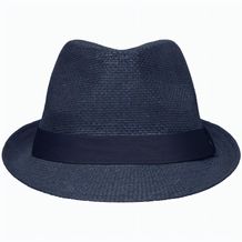 Street Style - Stylisher, sommerlicher Streetwear Hut mit breitem kontrastfarbigem Band [Gr. L/XL] (denim/denim) (Art.-Nr. CA446645)