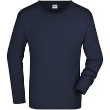 Men's Long-Sleeved Medium - Langarm T-Shirt aus Single Jersey [Gr. XXL] (navy) (Art.-Nr. CA447780)