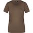 Ladies' Basic-T - Leicht tailliertes T-Shirt aus Single Jersey [Gr. S] (Brown) (Art.-Nr. CA452126)