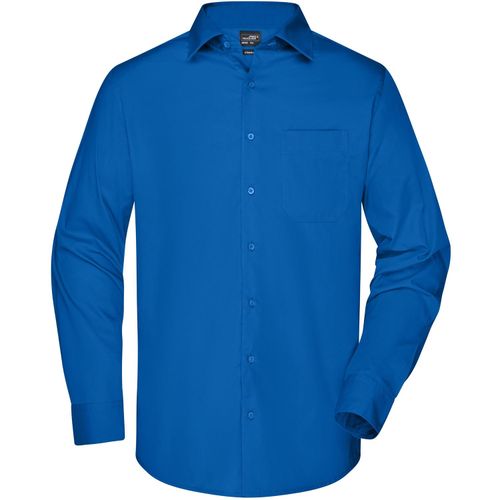 Men's Business Shirt Long-Sleeved - Klassisches Shirt aus strapazierfähigem Mischgewebe [Gr. 4XL] (Art.-Nr. CA454073) - Pflegeleichte Popeline-Qualität mi...