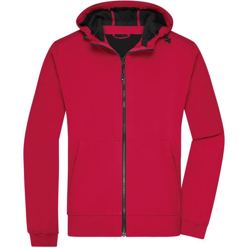 Men's Hooded Softshell Jacket - Softshelljacke mit Kapuze im sportlichen Design [Gr. XL] (Art.-Nr. CA454383) - 2-Lagen Softshellmaterial mit kontrastfa...