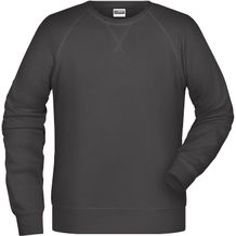 Men's Sweat - Klassisches Sweatshirt mit Raglanärmeln [Gr. 4XL] (graphite) (Art.-Nr. CA455246)