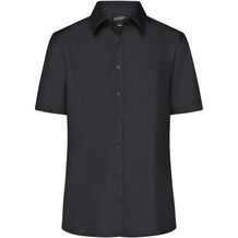 Ladies' Business Shirt Short-Sleeved - Klassisches Shirt aus strapazierfähigem Mischgewebe [Gr. XS] (black) (Art.-Nr. CA456355)