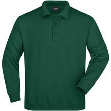 Polo-Sweat Heavy - Klassisches Komfort Polo-Sweatshirt [Gr. M] (dark-green) (Art.-Nr. CA457621)