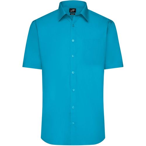 Men's Shirt Shortsleeve Poplin - Klassisches Shirt aus pflegeleichtem Mischgewebe [Gr. S] (Art.-Nr. CA458173) - Popeline-Qualität mit Easy-Care-Ausrüs...