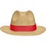 Traveller Hat - Stilvoller Hut in leichter Sommerqualität [Gr. S/M] (straw/red) (Art.-Nr. CA461416)