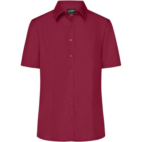 Ladies' Business Shirt Short-Sleeved - Klassisches Shirt aus strapazierfähigem Mischgewebe [Gr. XS] (Art.-Nr. CA463807) - Pflegeleichte Popeline-Qualität mi...