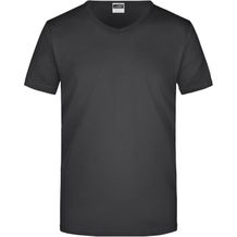 Men's Slim Fit V-T - Figurbetontes V-Neck-T-Shirt [Gr. S] (black) (Art.-Nr. CA468720)