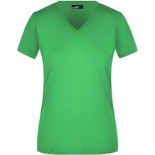 Ladies' Slim Fit V-T - Figurbetontes V-Neck-T-Shirt [Gr. L] (Frog) (Art.-Nr. CA468892)