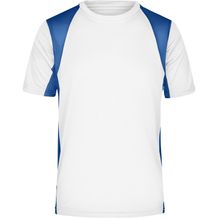 Men's Running-T - Funktionelles Laufshirt [Gr. L] (white/royal) (Art.-Nr. CA472229)