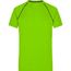 Men's Sports T-Shirt - Funktionsshirt für Fitness und Sport [Gr. S] (bright-green/black) (Art.-Nr. CA472802)