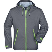 Men's Outdoor Jacket - Ultraleichte Softshelljacke für extreme Wetterbedingungen [Gr. 3XL] (iron-grey/green) (Art.-Nr. CA478760)