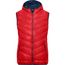 Ladies' Down Vest - Ultraleichte sportliche Daunenweste mit Kapuze [Gr. XL] (red/navy) (Art.-Nr. CA481697)