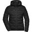 Ladies' Padded Jacket - Gesteppte Jacke mit sorona®AURA Wattierung (nachwachsender, pflanzlicher Rohstoff) [Gr. XL] (black/black) (Art.-Nr. CA490298)