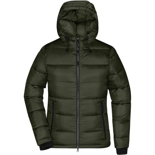 Ladies' Padded Jacket - Gesteppte Winterjacke aus recyceltem Polyester mit sorona®AURA Wattierung [Gr. M] (Art.-Nr. CA492647) - Rip-Stop-Gewebe, Wasser- und schmutzabwe...