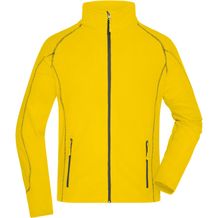 Men's Structure Fleece Jacket - Leichte Outdoor-Fleecejacke [Gr. 3XL] (yellow/carbon) (Art.-Nr. CA494260)