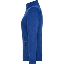 Ladies' Knitted Workwear Fleece Jacket - SOLID - - Pflegeleichte Strickfleece-Jacke [Gr. 3XL] (blau) (Art.-Nr. CA495567)