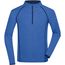 Men's Sports Shirt Longsleeve - Langarm Funktionsshirt für Fitness und Sport [Gr. XL] (blue-melange/navy) (Art.-Nr. CA496640)