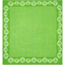 Traditional Bandana - Im Trachtenlook bedrucktes multifunktionales Viereck-Tuch (lime-green) (Art.-Nr. CA497388)