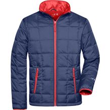 Men's Padded Light Weight Jacket - Steppjacke mit wärmender Thinsulate3M-Wattierung [Gr. 3XL] (navy/red) (Art.-Nr. CA497506)
