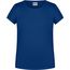 Girls' Basic-T - T-Shirt für Kinder in klassischer Form [Gr. M] (dark-royal) (Art.-Nr. CA500578)