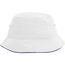 Fisherman Piping Hat - Trendiger Hut aus weicher Baumwolle [Gr. L/XL] (white/navy) (Art.-Nr. CA500804)