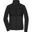 Ladies' Fleece Jacket - Fleecejacke im Materialmix [Gr. XS] (black/black) (Art.-Nr. CA501518)