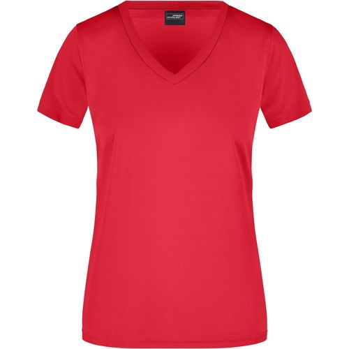 Ladies' Active-V - Funktions T-Shirt für Freizeit und Sport [Gr. XXL] (Art.-Nr. CA503532) - Feiner Single Jersey
V-Ausschnitt,...