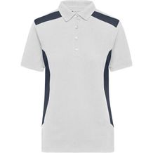 Ladies' Workwear Polo - Strapazierfähiges und pflegeleichtes Polo mit Kontrasteinsätzen [Gr. S] (white/carbon) (Art.-Nr. CA505072)