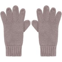 Melange Gloves Basic - Elegante Strickhandschuhe aus Melange-Garnen (Granite) (Art.-Nr. CA507386)