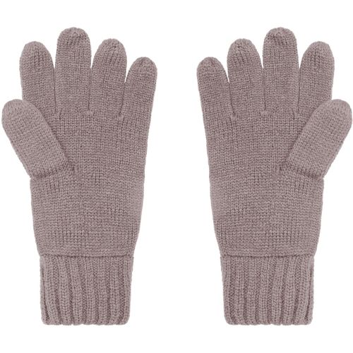 Melange Gloves Basic - Elegante Strickhandschuhe aus Melange-Garnen [Gr. L/XL] (Art.-Nr. CA507386) - Rechts-links gestrickt mit doppeltem...