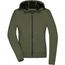 Ladies' Hooded Softshell Jacket - Softshelljacke mit Kapuze im sportlichen Design [Gr. S] (olive/camouflage) (Art.-Nr. CA508142)