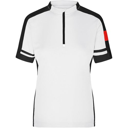 Ladies' Bike-T Half Zip - Sportives Bike-Shirt [Gr. XL] (Art.-Nr. CA509028) - Atmungsaktiv, feuchtigkeitsregulierend,...