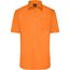 Men's Shirt Shortsleeve Poplin - Klassisches Shirt aus pflegeleichtem Mischgewebe [Gr. L] (orange) (Art.-Nr. CA513939)