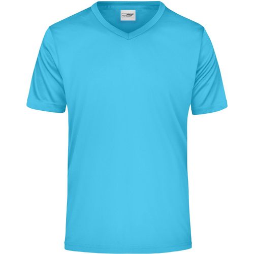 Men's Active-V - Funktions T-Shirt für Freizeit und Sport [Gr. M] (Art.-Nr. CA515703) - Feiner Single Jersey
V-Ausschnitt,...