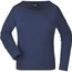 Ladies' Shirt Long-Sleeved Medium - Langarm T-Shirt aus Single Jersey [Gr. XXL] (navy) (Art.-Nr. CA517847)