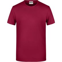 Men's Basic-T - Herren T-Shirt in klassischer Form [Gr. 3XL] (wine) (Art.-Nr. CA520226)
