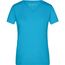 Ladies' Heather T-Shirt - Modisches T-Shirt mit V-Ausschnitt [Gr. XL] (turquoise-melange) (Art.-Nr. CA521834)