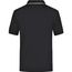 Polo Tipping - Hochwertiges Piqué-Polohemd mit Kontraststreifen [Gr. XL] (black/silver) (Art.-Nr. CA525349)
