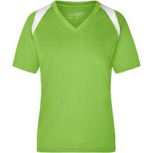 Ladies' Running-T - Atmungsaktives Laufshirt [Gr. M] (lime-green/white) (Art.-Nr. CA525973)