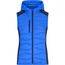 Ladies' Hybrid Vest - Sportliche Weste mit Kapuze im attraktiven Materialmix [Gr. XL] (blue/navy) (Art.-Nr. CA526612)